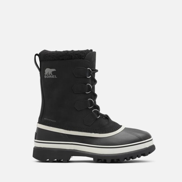 NWT Men Sorel caribou snow boots black size 13 - Picture 1 of 14